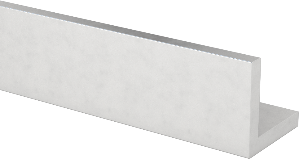 Eloksallı Mimari 6063 Alüminyum 90 Derece Açı, 1/4" Duvar Kalınlığı, 1-1/2“ Yükseklik x 1-1/2” Genişlik Dış, 2 Ayak Uzunluk