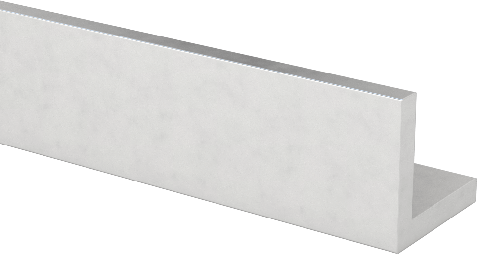 Eloksallı Mimari 6063 Alüminyum 90 Derece Açı, 1/4" Duvar Kalınlığı, 1-1/2“ Yükseklik x 1-1/2” Genişlik Dış, 6 Fit Uzunluk