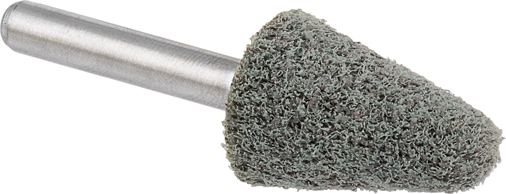 Naylon Örgü Yastıklı Zımpara Ucu, 1/4“ Çap x 1-1/2” Uzunlukta Şaft, Şekil No. A5, Kaba Sınıf
