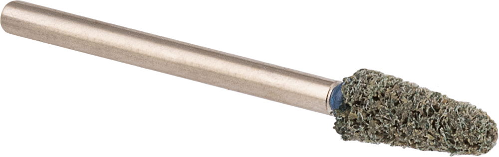 Naylon Örgü Yastıklı Zımpara Ucu, 1/8“ Çap x 1-1/2” Uzunlukta Şaft, Şekil No. B44, Orta Sınıf