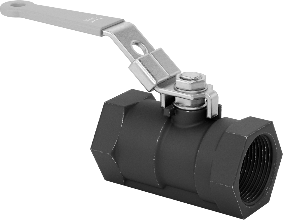Yakıt için Çelik Gövde Açma/Kapama Vanası, Grafit Conta, 1 1/4 NPT Dişi, 1000 PSI @ 200°F