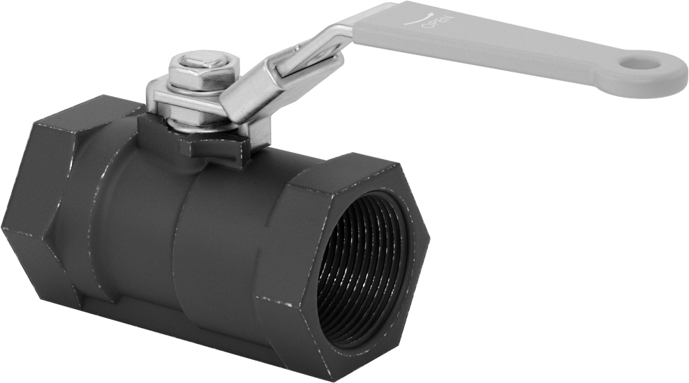 Yakıt için Çelik Gövde Açma/Kapama Vanası, Grafit Conta, 1 1/4 NPT Dişi, 1000 PSI @ 200°F