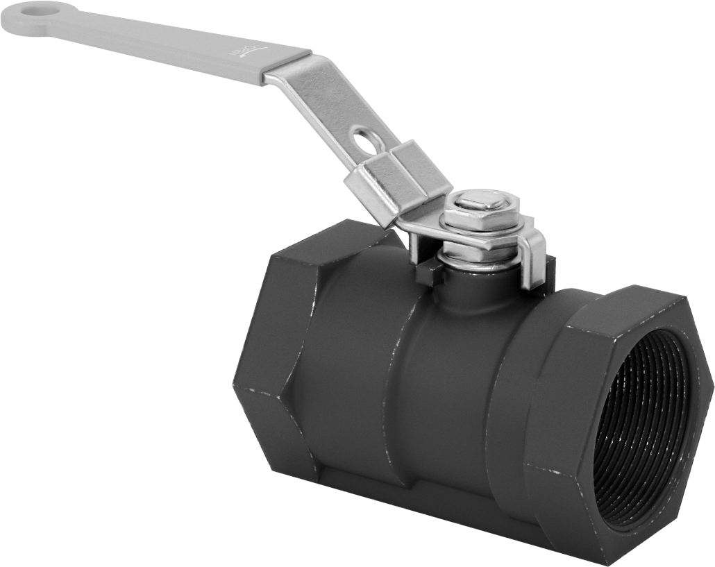 Yakıt için Çelik Gövde Açma/Kapama Vanası, Grafit Conta, 2 NPT Dişi, 1000 PSI @ 200°F Maksimum