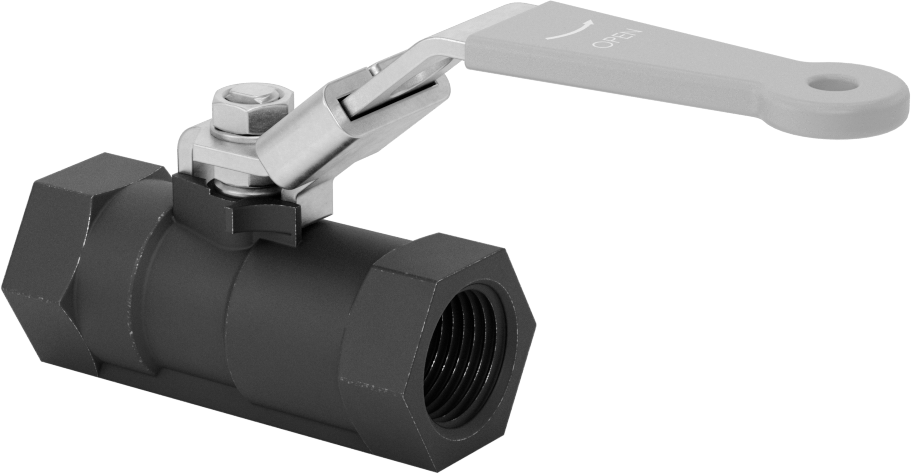 Yakıt için Çelik Gövde Açma/Kapama Vanası, Grafit Conta, 1/2 NPT Dişi, 1000 PSI @ 200°F