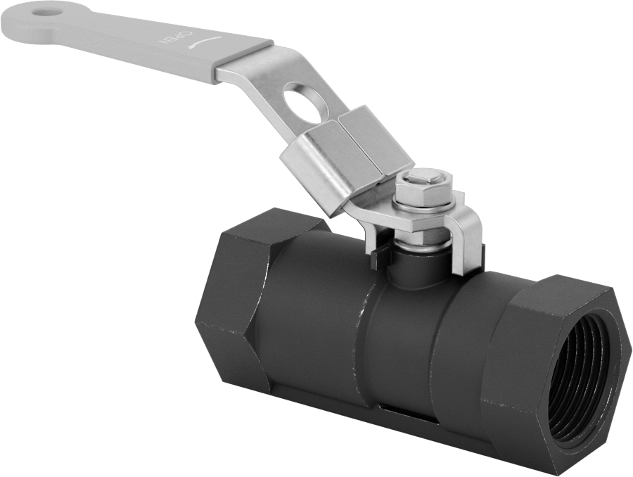 Yakıt için Çelik Gövde Açma/Kapama Vanası, Grafit Conta, 3/4 NPT Dişi, 1000 PSI @ 200°F
