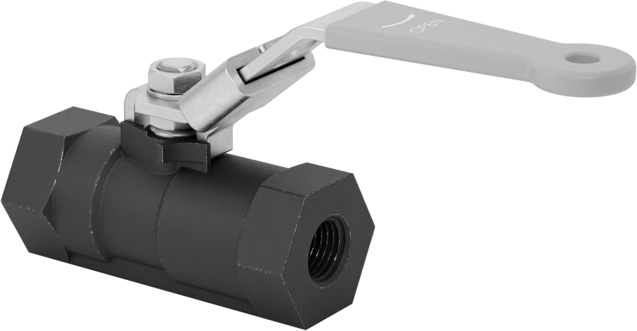 Yakıt için Çelik Gövde Açma/Kapama Vanası, Grafit Conta, 1/4 NPT Dişi, 1000 PSI @ 200°F