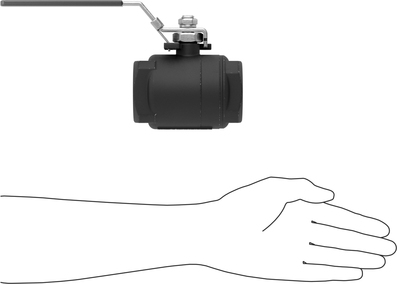 Yakıt için Çelik Gövde Açma/Kapama Vanası, Grafit Conta, 1 1/2 NPT Dişi, 2220 PSI @ 100°F
