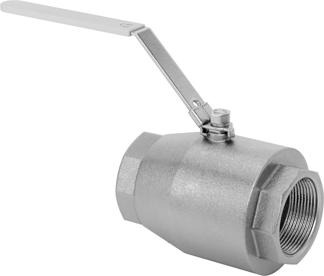 316 Paslanmaz Çelik Kolay Bakımlı Açma/Kapama Valfi, Kilitlenebilir Tutamak ile, PTFE Conta, 2-1/2 NPT Dişi