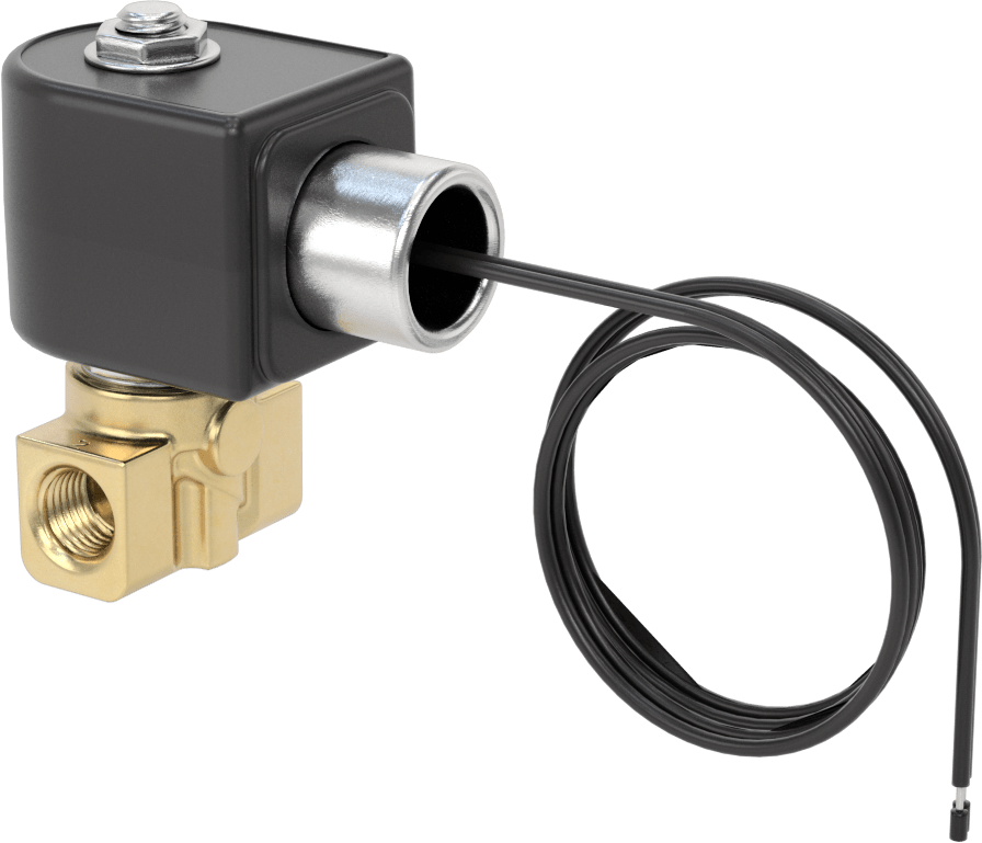 Pirinç Gövdeli Kompakt Solenoid Açma/Kapama Vanası, 120V AC, 1/4 NPT Dişi, 0,11 Cv