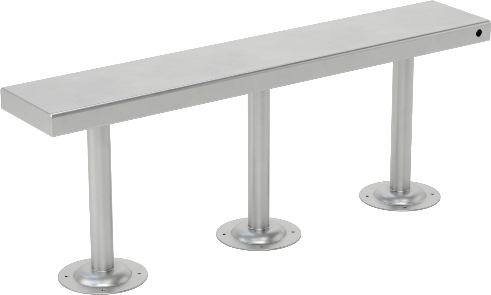 Temiz Oda Tezgahı, Paslanmaz Çelik, 18“ Yüksek x 48” Geniş x 9" Derin Koltuk