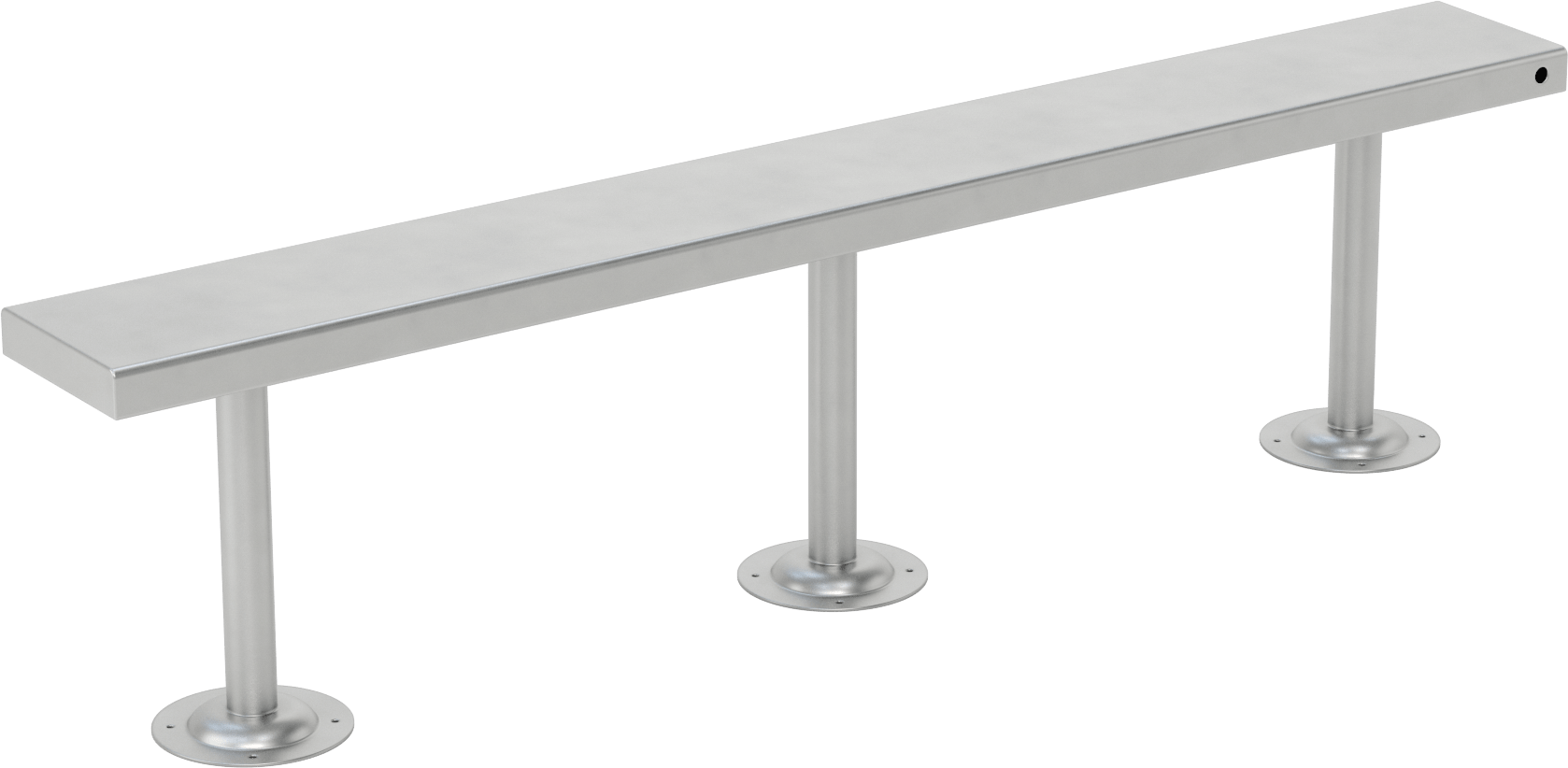 Temiz Oda Tezgahı, Paslanmaz Çelik, 18“ Yükseklik x 72” Genişlik x 9" Derinlikli Oturak
