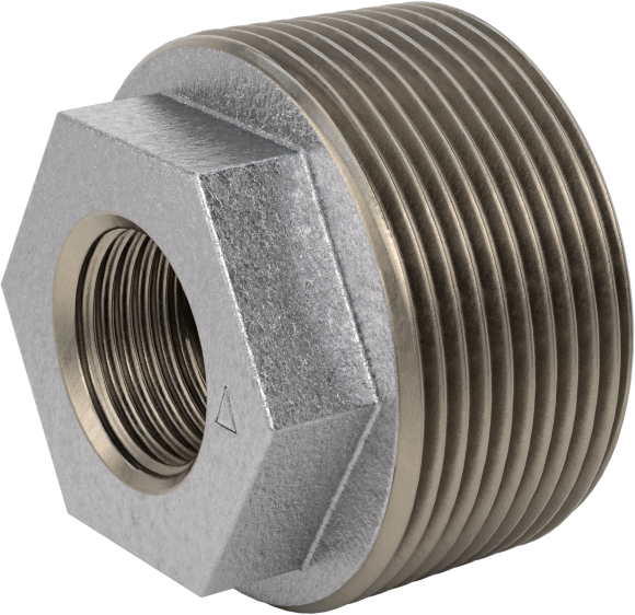 Düşük Basınçlı Boru Bağlantı Elemanı, Galvanizli Demir, Burç Adaptörü, 1-1/2 Erkek x 1/2 Dişi NPT
