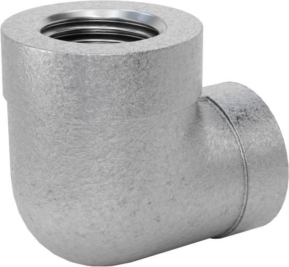 Düşük Basınçlı Boru Bağlantı Elemanı, Galvanizli Demir, 90 Derece Dirsek Redüktör, 1/4 x 1/8 NPT Dişi