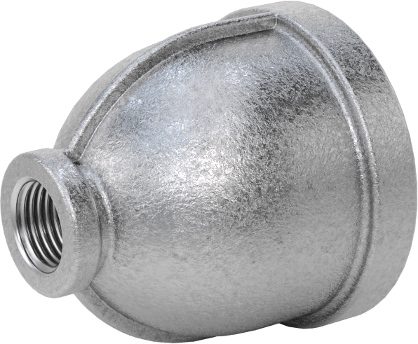Düşük Basınçlı Boru Bağlantı Elemanı, Galvanizli Demir, Düz Redüktör, 3/4 x 1/8 NPT Dişi