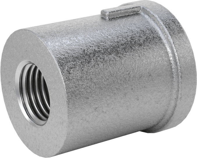 Düşük Basınçlı Boru Bağlantı Elemanı, Galvanizli Demir, Düz Redüktör, 1/2 x 1/4 NPT Dişi