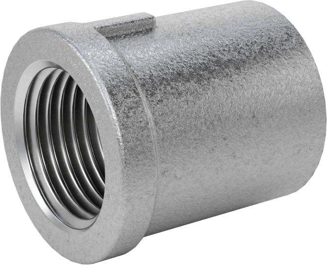 Düşük Basınçlı Boru Bağlantı Elemanı, Galvanizli Demir, Düz Redüktör, 1/2 x 1/4 NPT Dişi