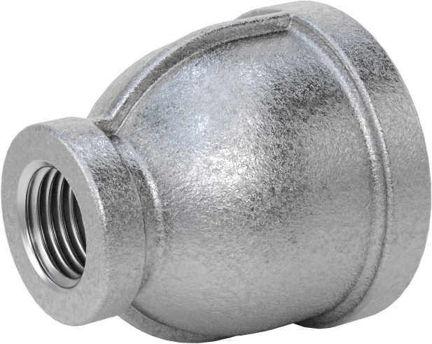 Düşük Basınçlı Boru Bağlantı Elemanı, Galvanizli Demir, Düz Redüktör, 3/4 x 1/4 NPT Dişi