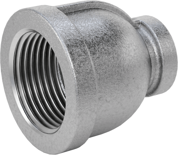 Düşük Basınçlı Boru Bağlantı Elemanı, Galvanizli Demir, Düz Redüktör, 3/4 x 1/4 NPT Dişi