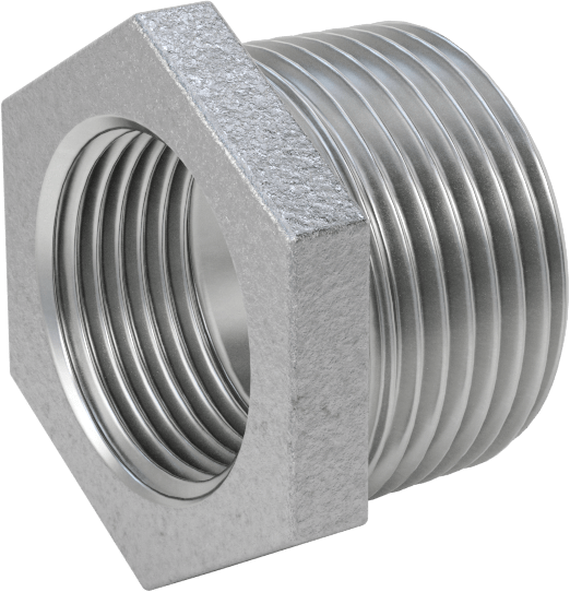 Düşük Basınçlı Boru Bağlantı Elemanı, Galvanizli Demir, Burç Adaptörü, 1 NPT Erkek x 3/4 NPT Dişi