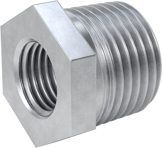 Düşük Basınçlı Boru Bağlantı Elemanı, Galvanizli Çelik, Burç Adaptörü, 1/2 Erkek x 1/4 Dişi NPT