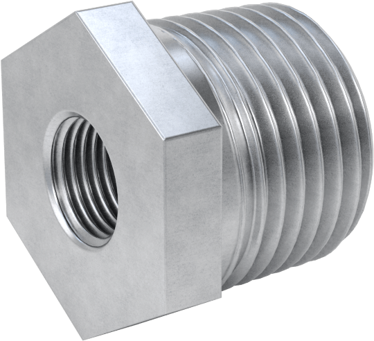 Düşük Basınçlı Boru Bağlantı Elemanı, Galvanizli Çelik, Burç Adaptörü, 1/2 Erkek x 1/8 Dişi NPT