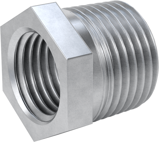 Düşük Basınçlı Boru Bağlantı Elemanı, Galvanizli Çelik, Burç Adaptörü, 3/8 Erkek x 1/4 Dişi NPT