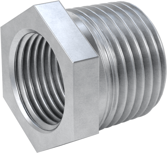 Düşük Basınçlı Boru Bağlantı Elemanı, Galvanizli Çelik, Burç Adaptörü, 1/2 Erkek x 3/8 Dişi NPT
