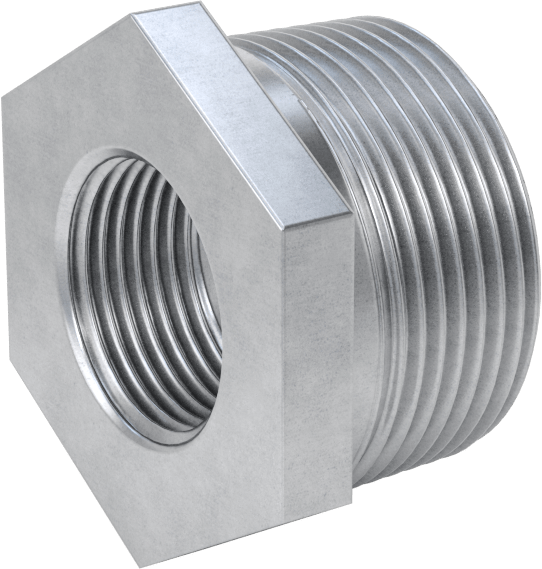 Düşük Basınçlı Boru Bağlantı Elemanı, Galvanizli Çelik, Burç Adaptörü, 1-1/4 Erkek x 3/4 Dişi NPT