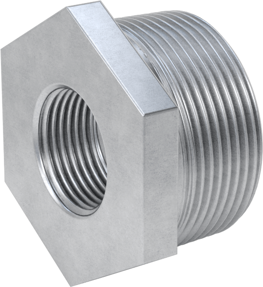 Düşük Basınçlı Boru Bağlantı Elemanı, Galvanizli Çelik, Burç Adaptörü, 1-1/2 Erkek x 3/4 Dişi NPT