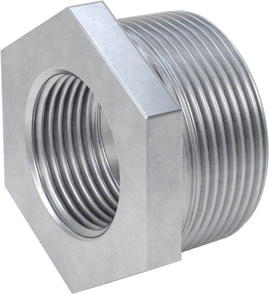 Düşük Basınçlı Boru Bağlantı Elemanı, Galvanizli Çelik, Burç Adaptörü, 1-1/2 Erkek x 1 Dişi NPT
