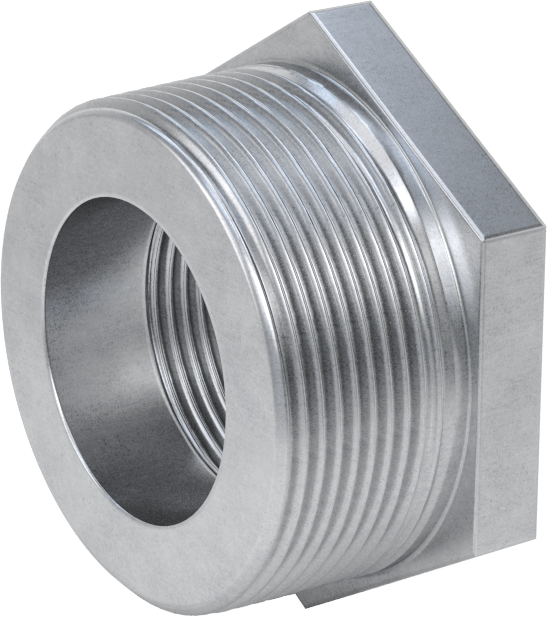 Düşük Basınçlı Boru Bağlantı Elemanı, Galvanizli Çelik, Burç Adaptörü, 2 Erkek x 1-1/4 Dişi NPT