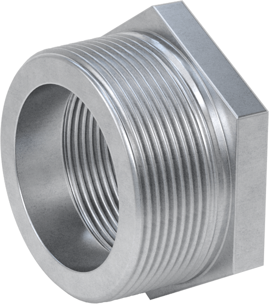 Düşük Basınçlı Boru Bağlantı Elemanı, Galvanizli Çelik, Burç Adaptörü, 2 Erkek x 1-1/2 Dişi NPT