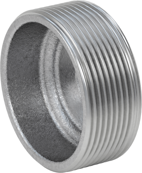 Düşük Basınçlı Boru Bağlantı Elemanı, Galvanizli Demir, Burç Adaptörü, 2 NPT Erkek x 3/8 NPT Dişi