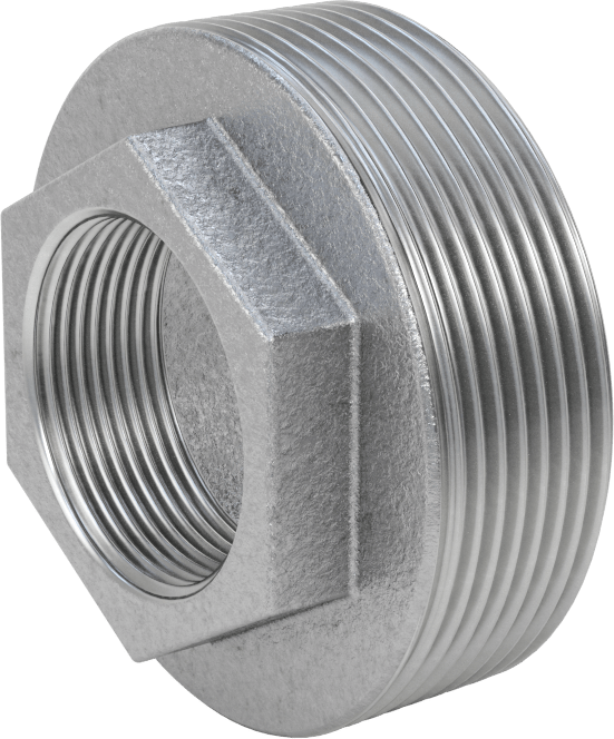 Düşük Basınçlı Boru Bağlantı Elemanı, Galvanizli Demir, Burç Adaptörü, 3 Erkek x 1-1/2 Dişi NPT