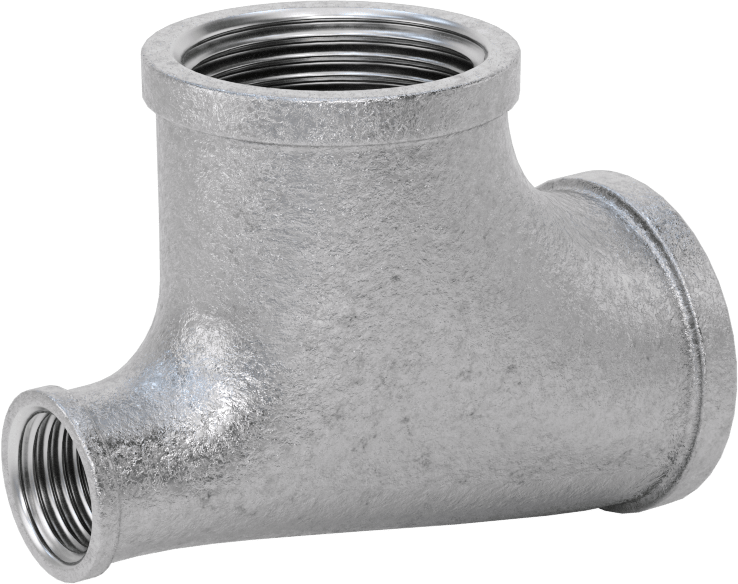 Düşük Basınçlı Boru Bağlantı Elemanı, Galvanizli Demir, Dik Açı T, 3/4 x 1/4 NPT Dişi