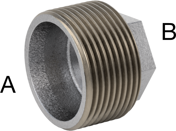 Düşük Basınçlı Boru Bağlantı Elemanı, Galvanizli Demir, Burç Adaptörü, 1-1/4 Erkek x 3/8 Dişi NPT