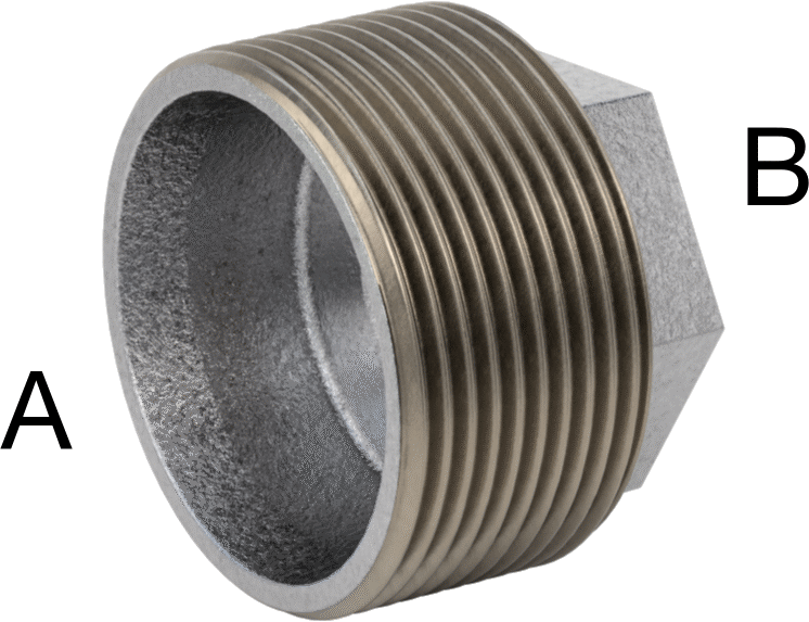Düşük Basınçlı Boru Bağlantı Elemanı, Galvanizli Demir, Burç Adaptörü, 1-1/2 Erkek x 1/2 Dişi NPT