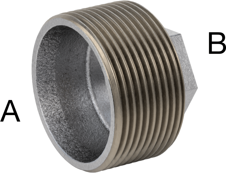 Düşük Basınçlı Boru Bağlantı Elemanı, Galvanizli Demir, Burç Adaptörü, 1-1/2 Erkek x 3/8 Dişi NPT