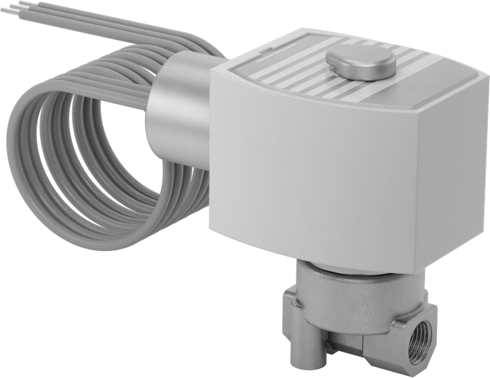 Premium Kompakt Solenoid Açma/Kapama Valfi, Normalde Kapalı, 120V AC, 1/8 NPT Dişi, 0,35 Cv