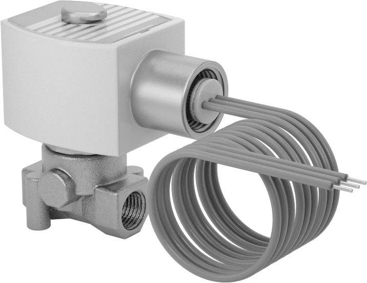 Premium Kompakt Solenoid Açma/Kapama Valfi, Normalde Kapalı, 120V AC, 1/4 NPT Dişi, 0,88 Cv