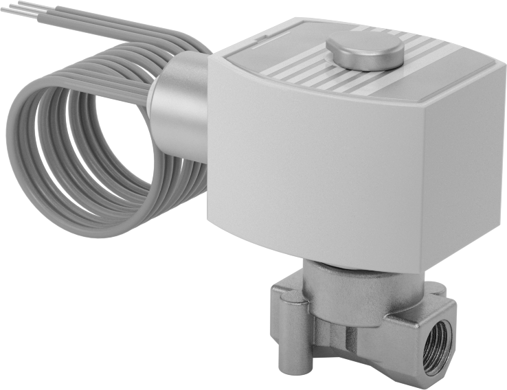 Premium Kompakt Solenoid Açma/Kapama Valfi, Normalde Kapalı, 120V AC, 1/4 NPT Dişi, 0,52 Cv