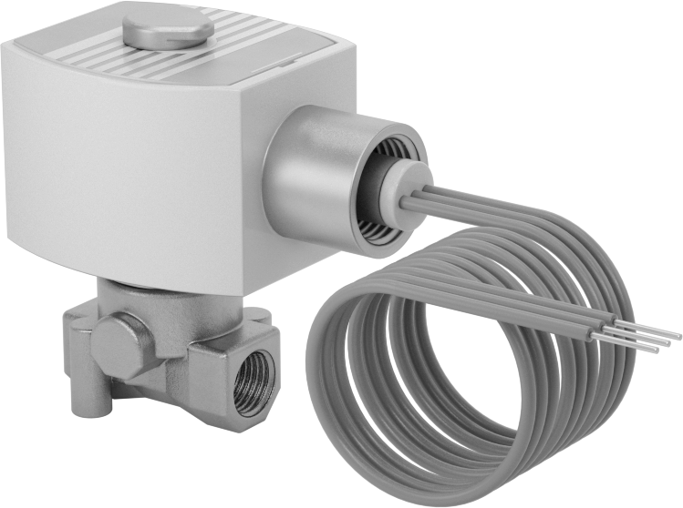 Premium Kompakt Solenoid Açma/Kapama Valfi, Normalde Kapalı, 120V AC, 1/4 NPT Dişi, 0,52 Cv