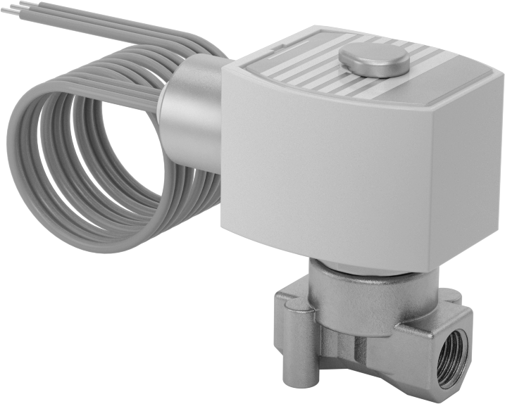 Premium Kompakt Solenoid Açma/Kapama Valfi, Normalde Kapalı, 120V AC, 1/4 NPT Dişi, 0,06 Cv