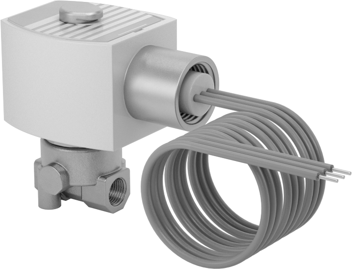 Premium Kompakt Solenoid Açma/Kapama Valfi, Normalde Kapalı, 24V DC, 1/8 NPT Dişi, 0,21 Cv