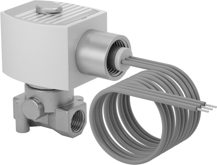 Premium Kompakt Solenoid Açma/Kapama Valfi, Normalde Kapalı, 24V DC, 1/4 NPT Dişi, 0,21 Cv