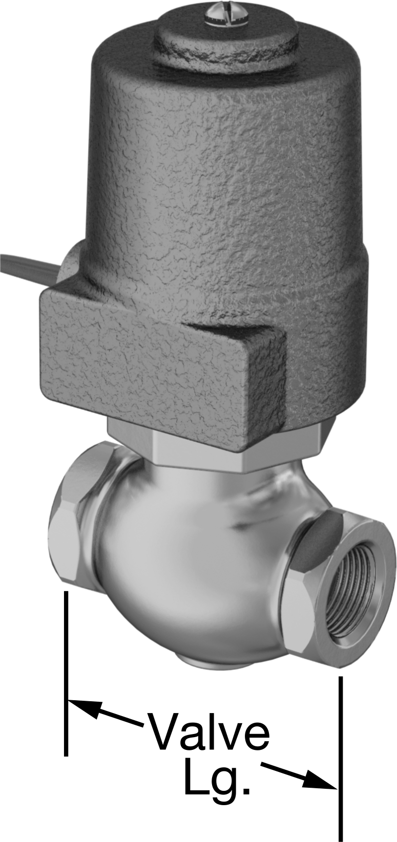 Buna-N Contalı Bronz Solenoid Açma/Kapama Vanası, Normalde Kapalı, 120V AC, 3/4 NPT Dişi
