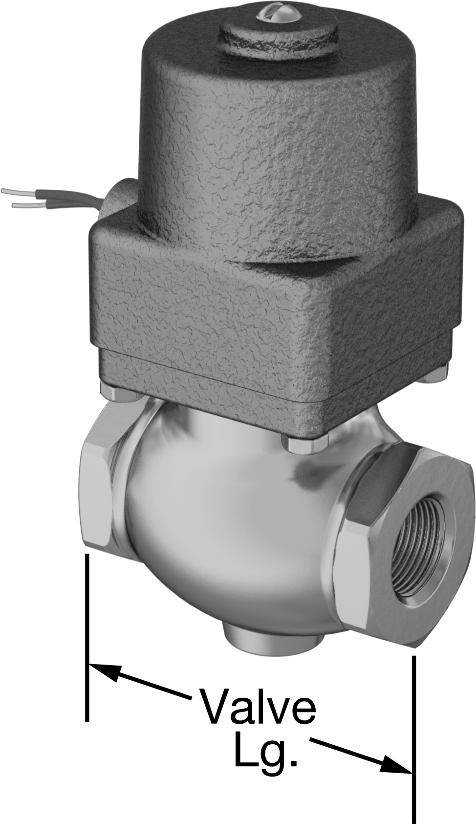 Buna-N Contalı Bronz Solenoid Açma/Kapama Vanası, Normalde Kapalı, 120V AC, 1-1/4 NPT Dişi