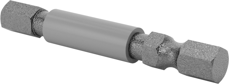 Darbeli Tornavidalar için Altıgen Uç, Elektrikli Aletler için 1/4" Altıgen Şaft, 6 mm Boyut