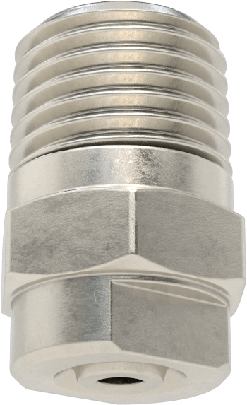 303 Paslanmaz Çelik Buhar Nozulu, 1/4 NPT Erkek, 10 PSI'da 15 lb/saat Kapasite