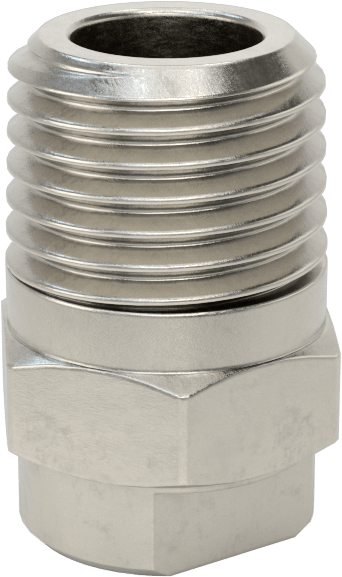 303 Paslanmaz Çelik Buhar Nozulu, 1/4 NPT Erkek, 10 PSI'da 21 lbs./saat Kapasite